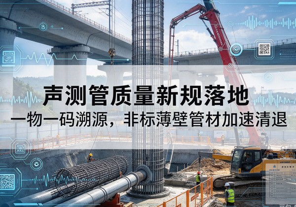 通海声测管质量新规落地，一物一码溯源，非标薄壁管材加速清退